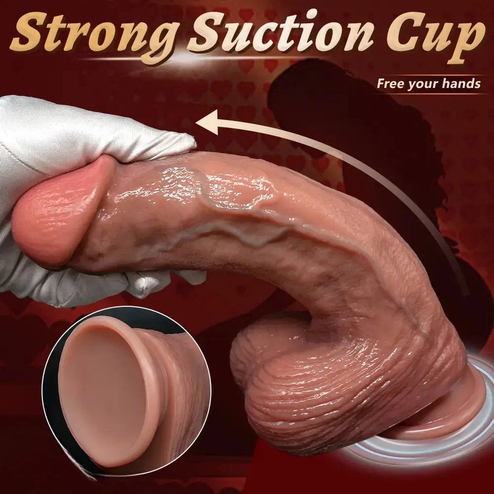 Curved Strap-On Duo Dildo - Strap On Dildo for Adults