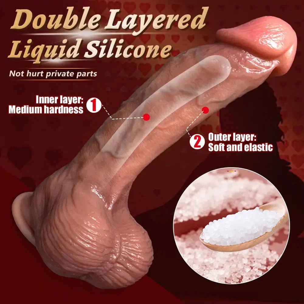 Curved Strap-On Duo Dildo - Strap On Dildo for Adults