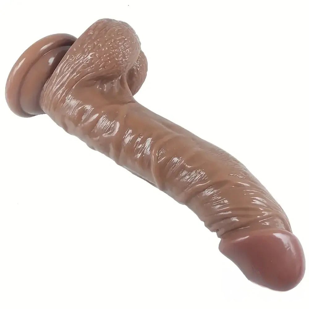 Curved Suction Cup Dildo, 4 Colors - Realistic Dildo Pick