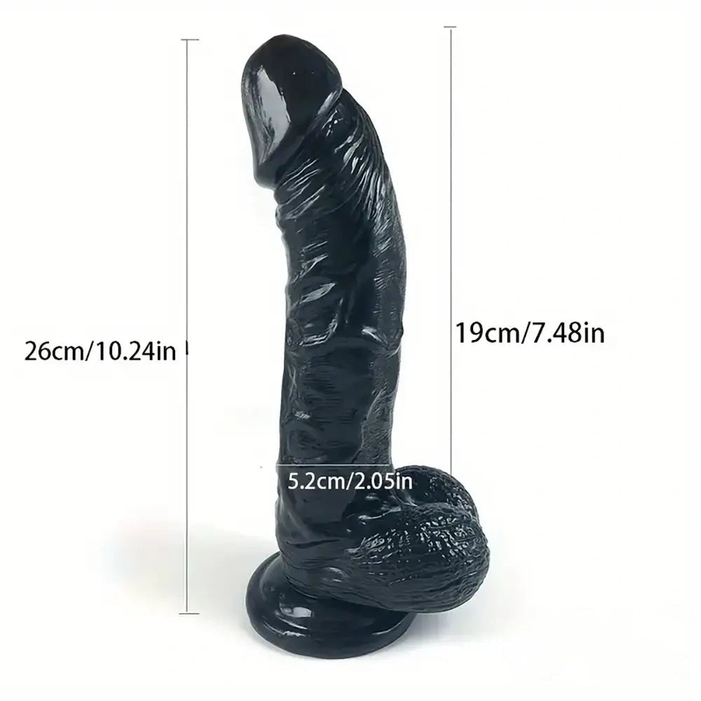 Curved Suction Cup Dildo, 4 Colors - Realistic Dildo Pick