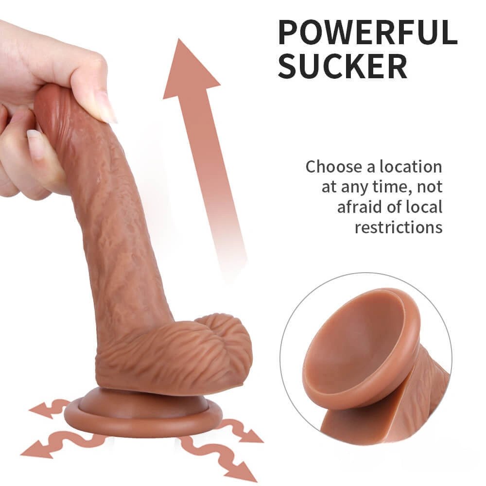 Curved Suction Cup Dildo - Suction Dildo With Base