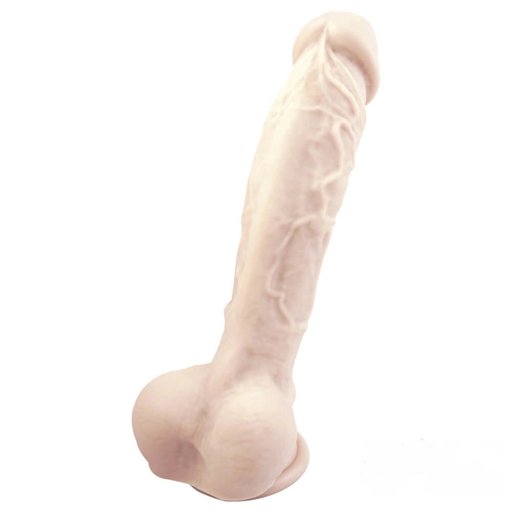 Curved Suction Cup Dildo 9.45in - Suction Cup Vein Dildo
