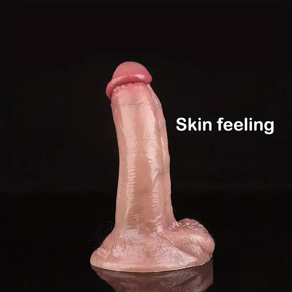 Curved Suction Cup Dildo 5.7 In - Dildo With Suction Cup Base