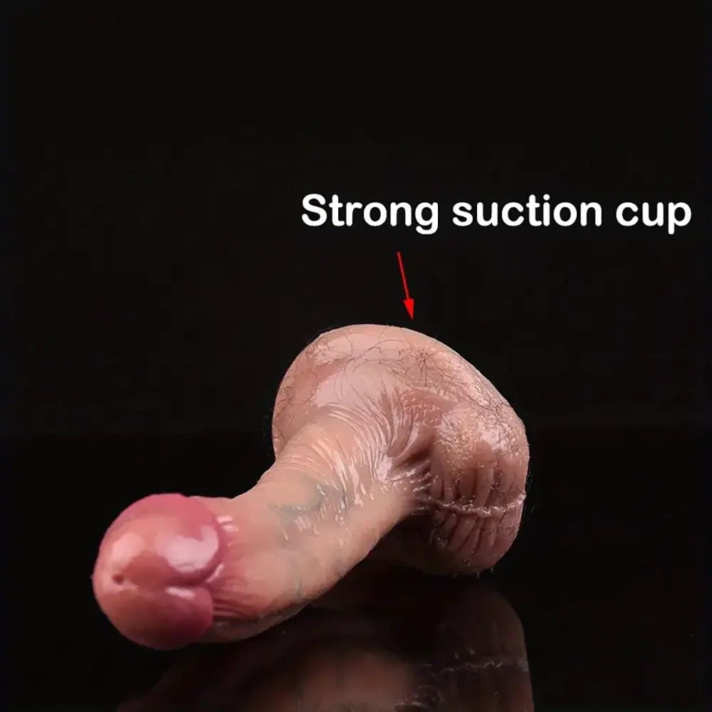 Curved Suction Cup Dildo 5.7 In - Dildo With Suction Cup Base