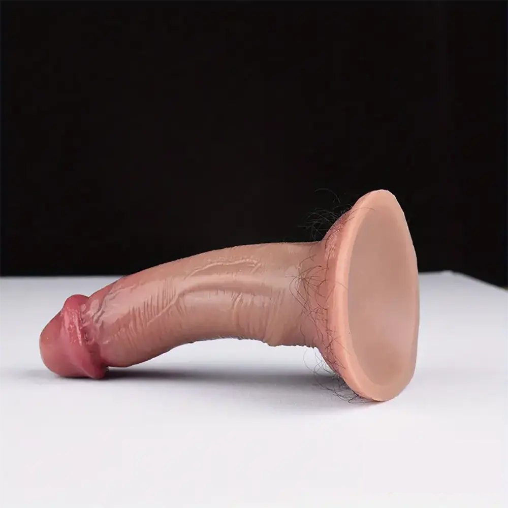 Curved Suction Cup Dildo 5.7 In - Dildo With Suction Cup Base