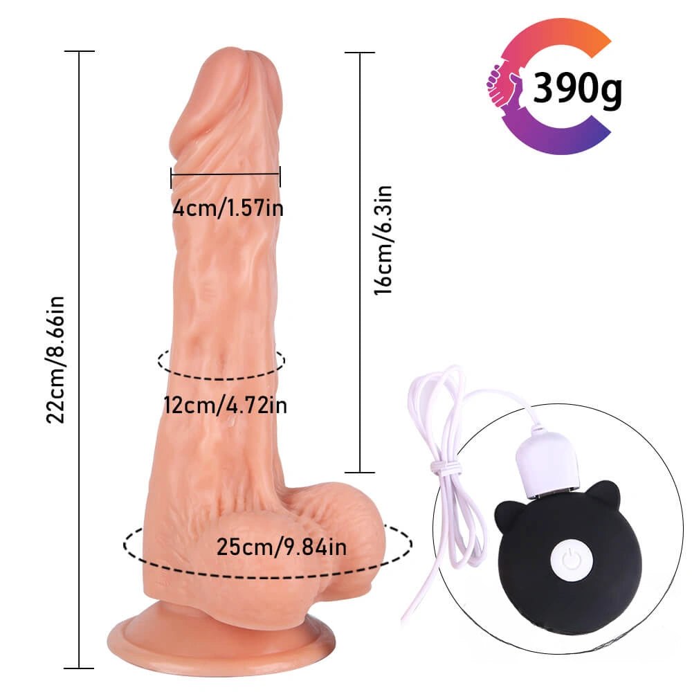Curved Swing Dildo, 4 Sizes - Realistic Vibrating Dildo