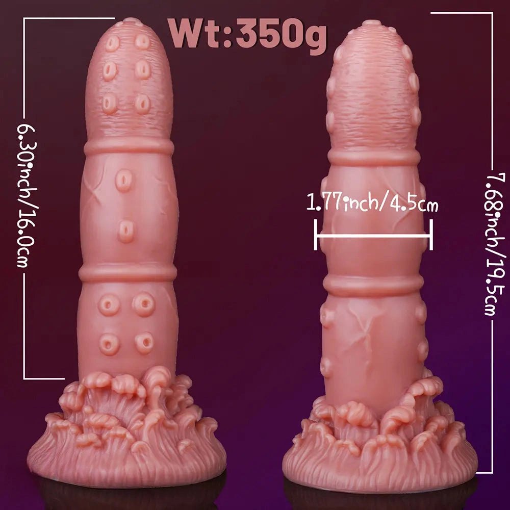 Curved Tentacle Fantasy Dildo - Silicone G-Spot Dildo