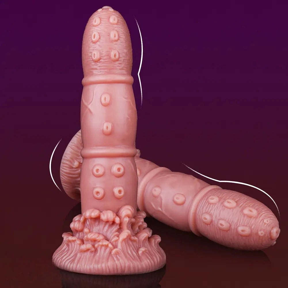 Curved Tentacle Fantasy Dildo - Silicone G-Spot Dildo
