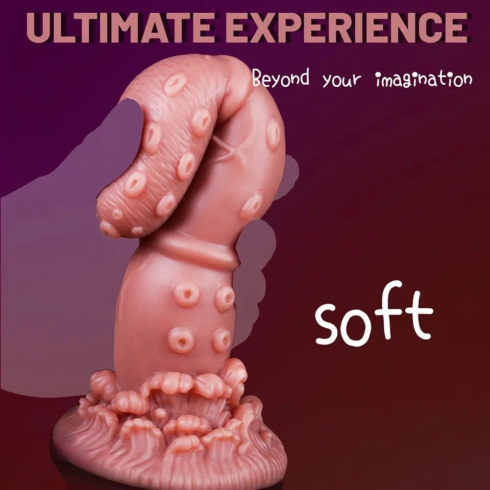 Curved Tentacle Fantasy Dildo - Silicone G-Spot Dildo