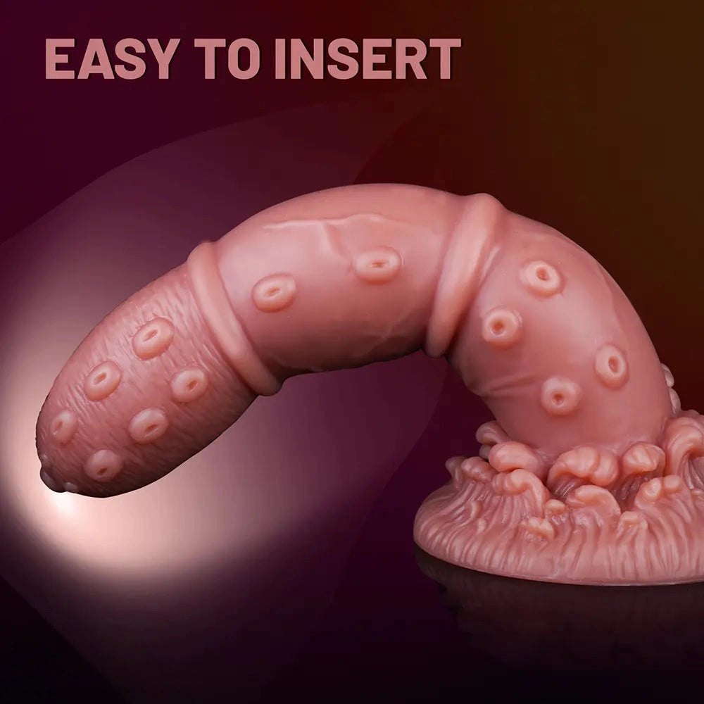 Curved Tentacle Fantasy Dildo - Silicone G-Spot Dildo