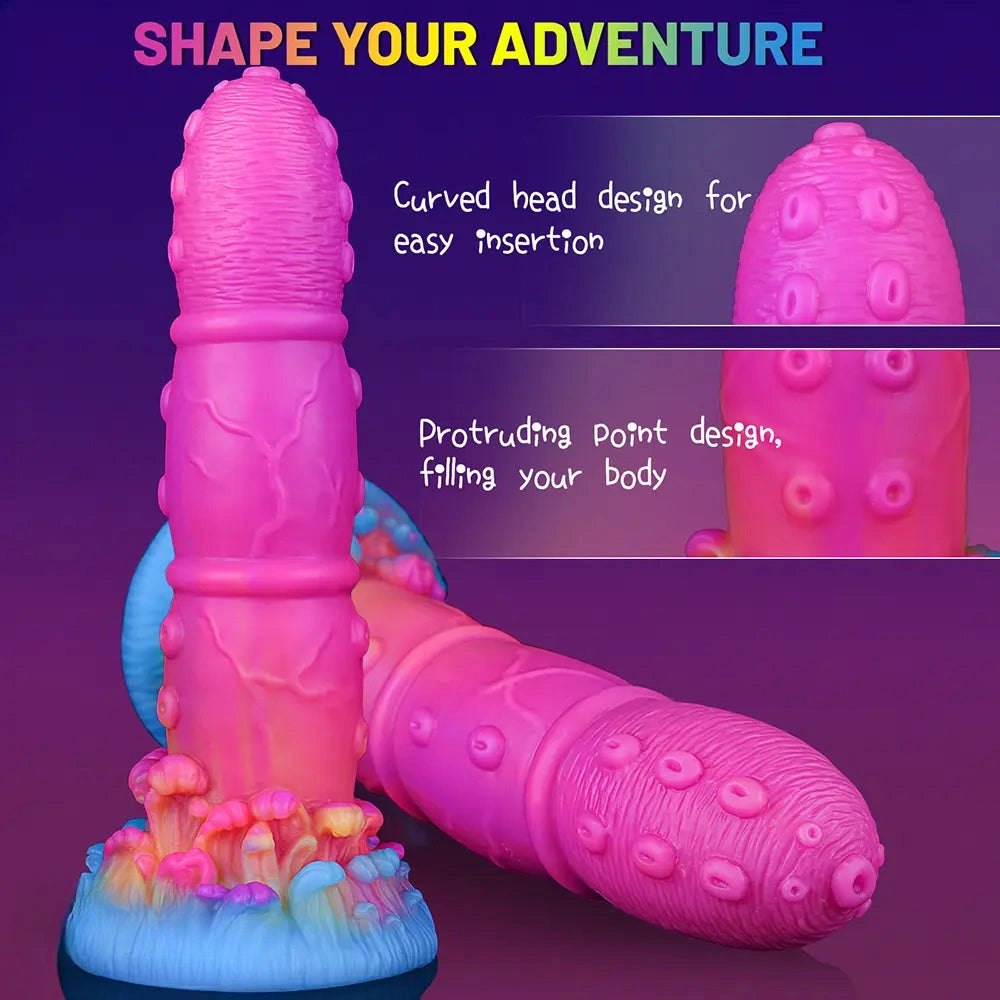 Curved Tentacle Fantasy Dildo - Silicone G-Spot Dildo