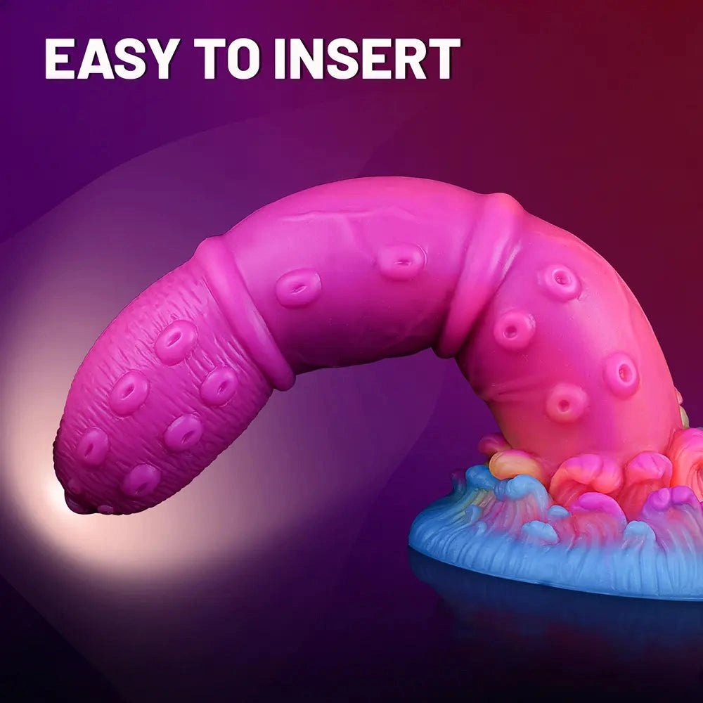 Curved Tentacle Fantasy Dildo - Silicone G-Spot Dildo