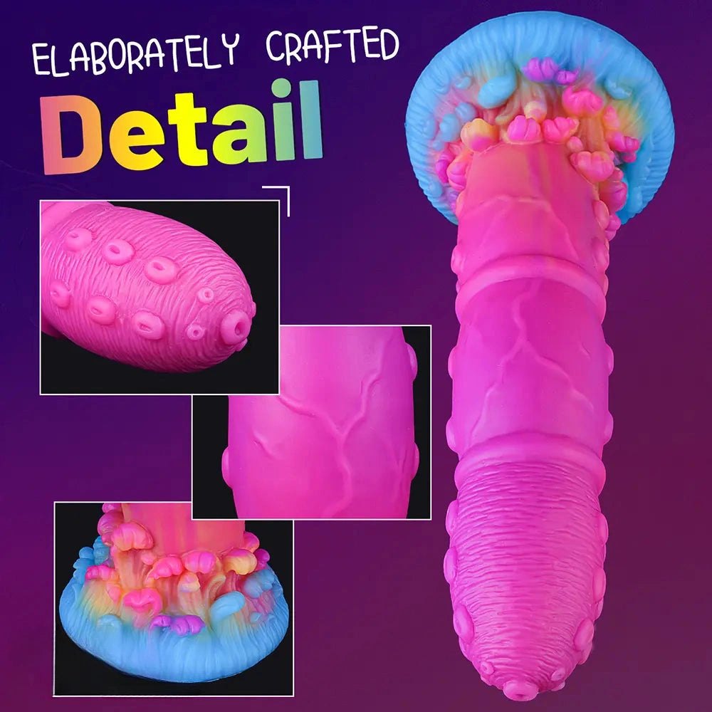 Curved Tentacle Fantasy Dildo - Silicone G-Spot Dildo