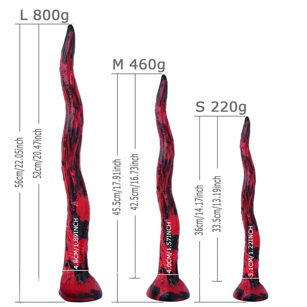 Curved Tentacle Fantasy Dildo - Silicone Fantasy Toy