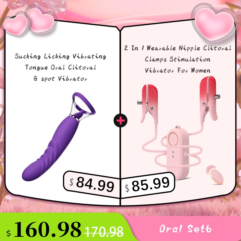 Curved Tongue Suction Vibrator - Nipple Suckers