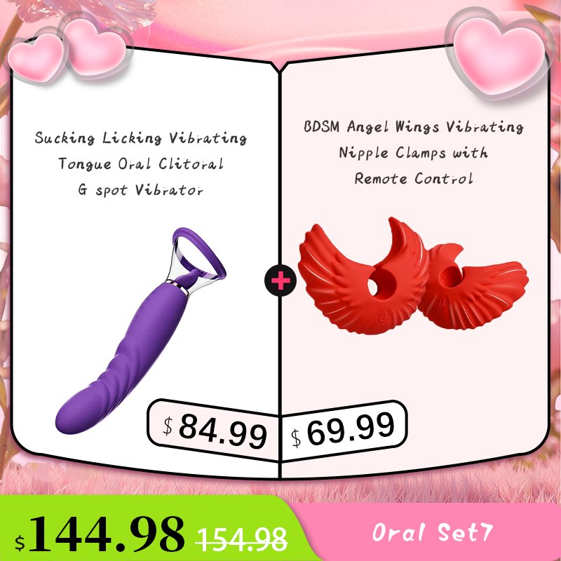 Curved Tongue Suction Vibrator - Nipple Suckers