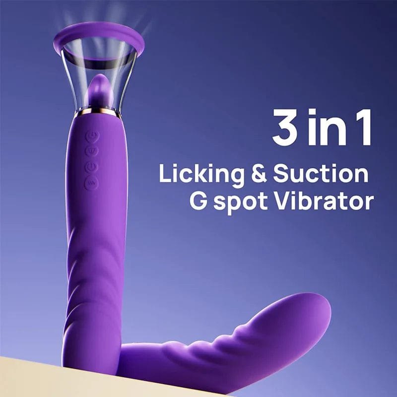 Curved Tongue Suction Vibrator - Nipple Suckers