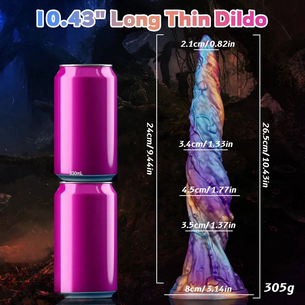 Curved Vein Fantasy Dildo 10.43in - Fantasy Dildo