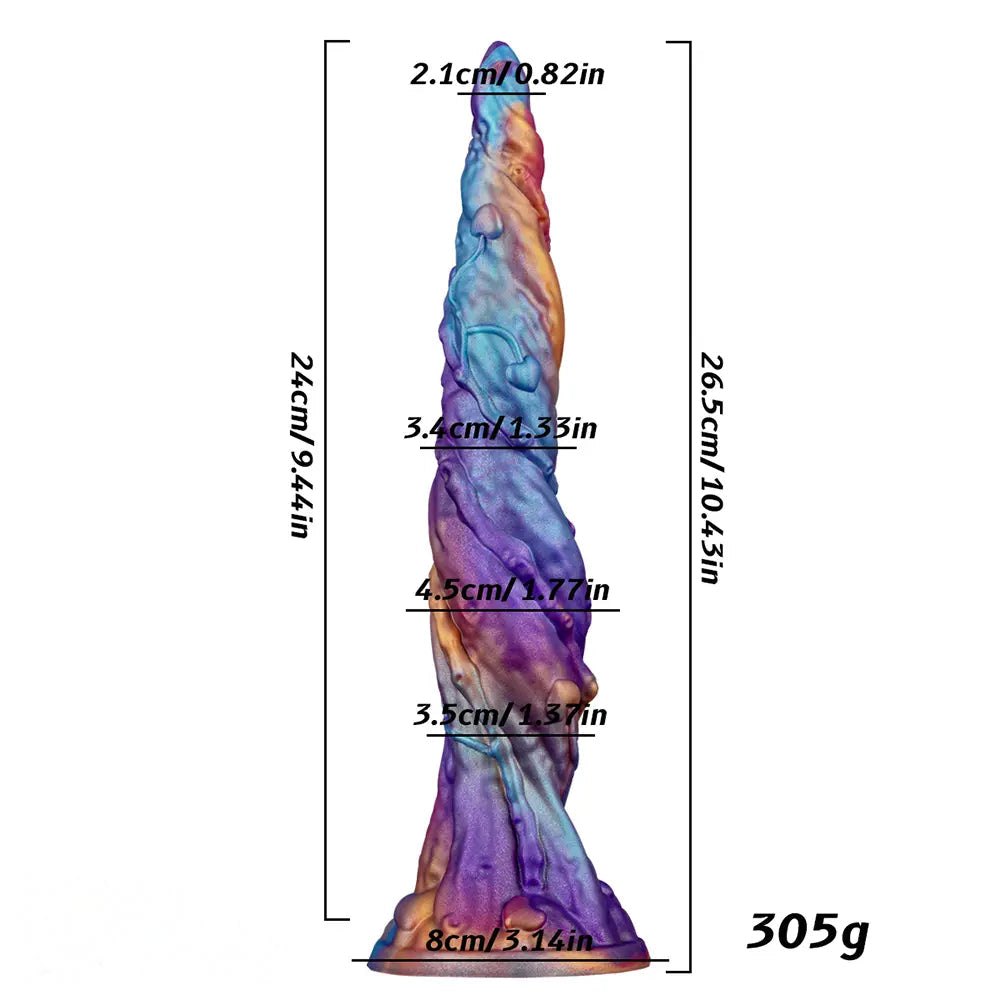Curved Vein Fantasy Dildo 10.43in - Fantasy Dildo