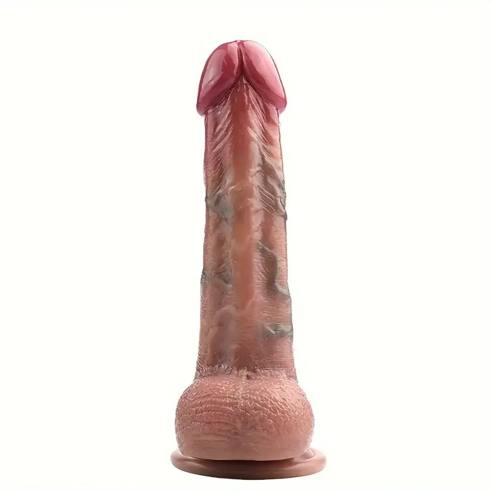Curved Veiny G-Spot Dildo 7 in - Curved G-Spot Dildo