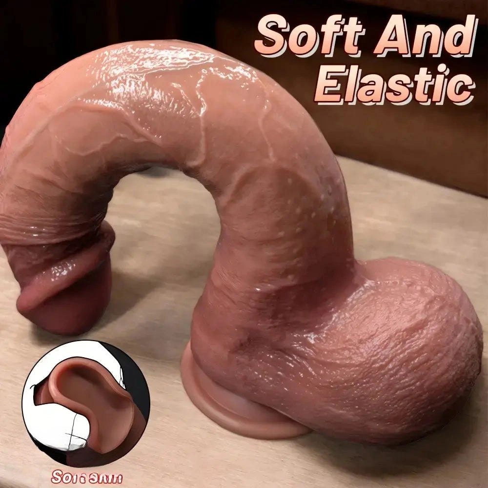 Curved Wearable Strap-On Dildo - Strap-On Harness Dildo