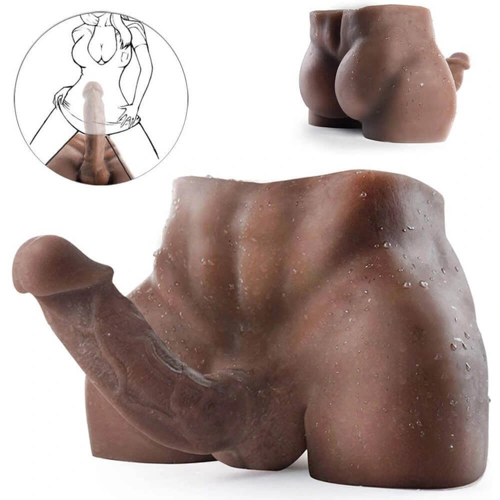 Curvy Torso Doll with Dildo 7.87in - Sex Doll Torso