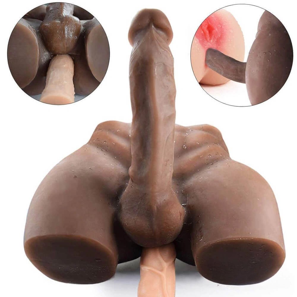 Curvy Torso Doll with Dildo 7.87in - Sex Doll Torso