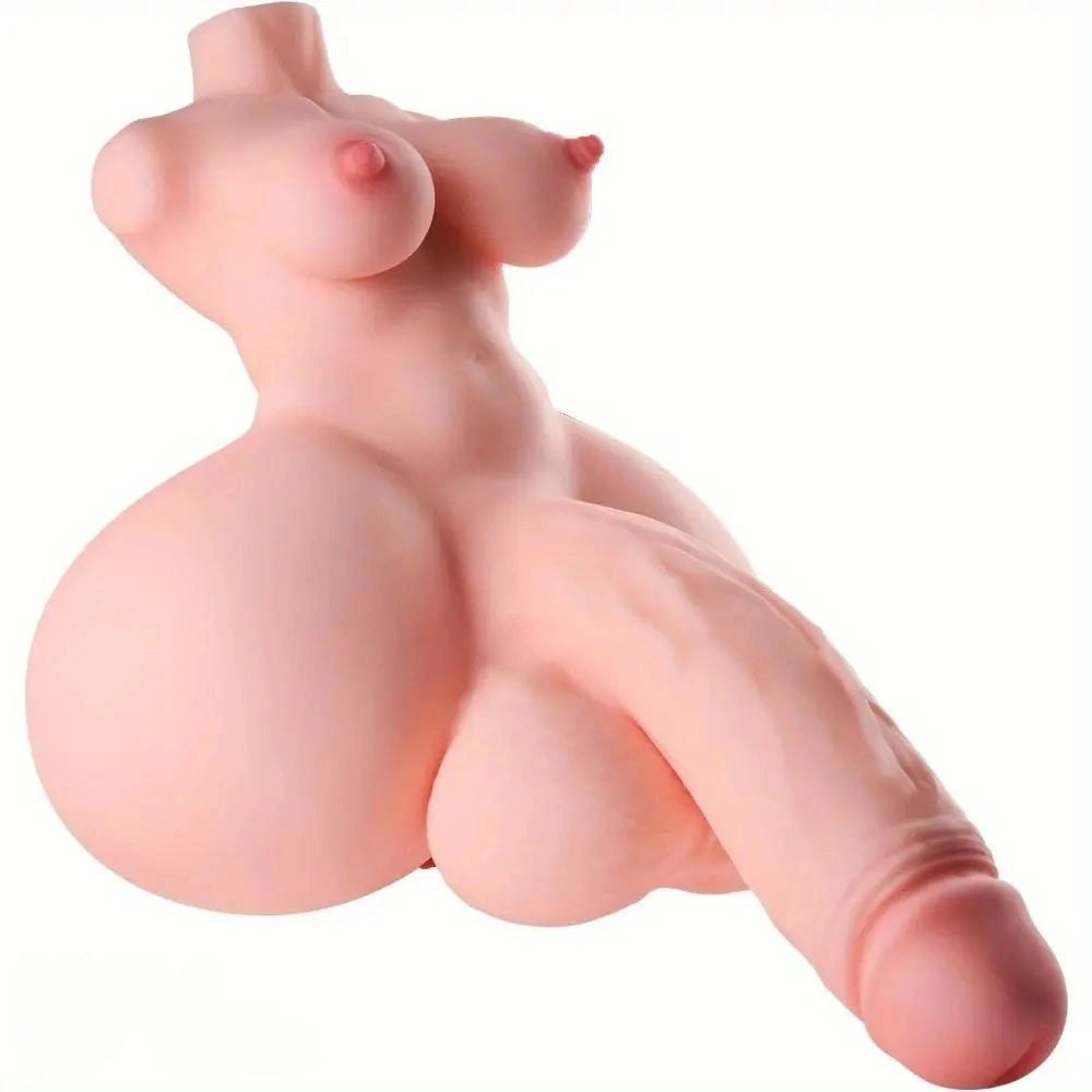 Curvy Torso Masturbator With Dildo - Breasts and Penis Torso