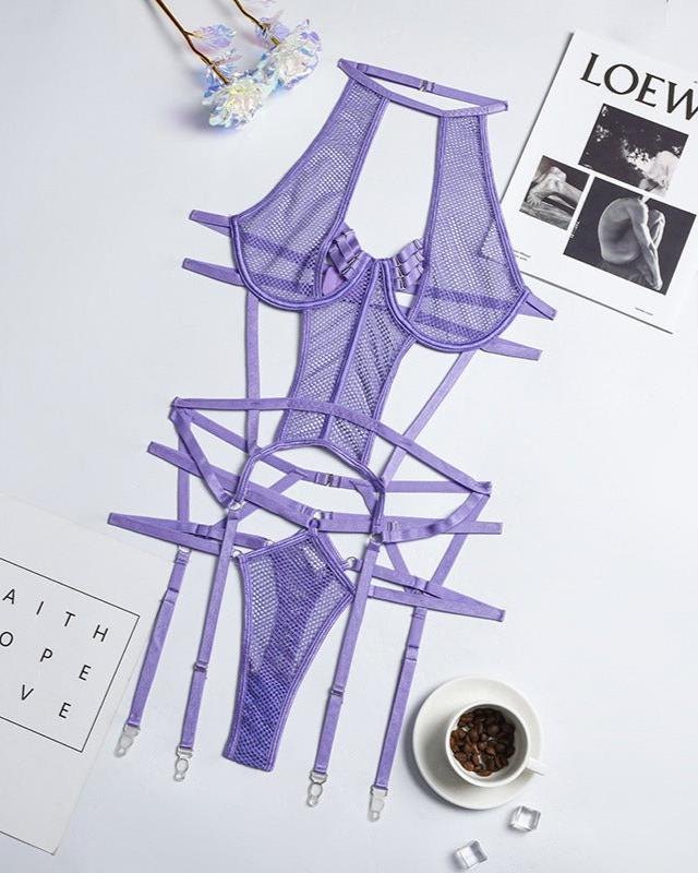 Cutout Curve Embrace Lingerie - Bra and Panty Set