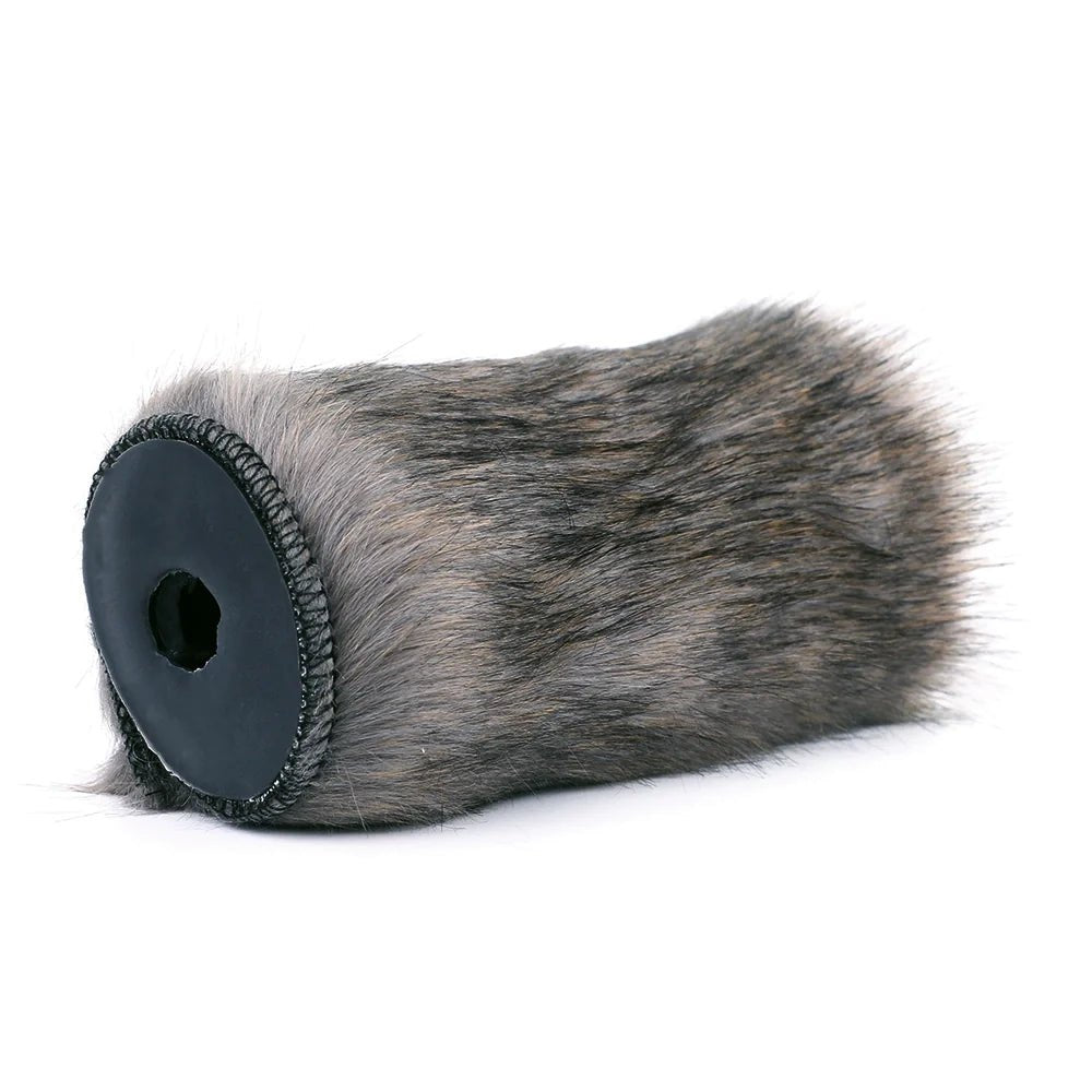 Dark Fur Ribbed Male Masturbator - Furry Male Masturbator Toy