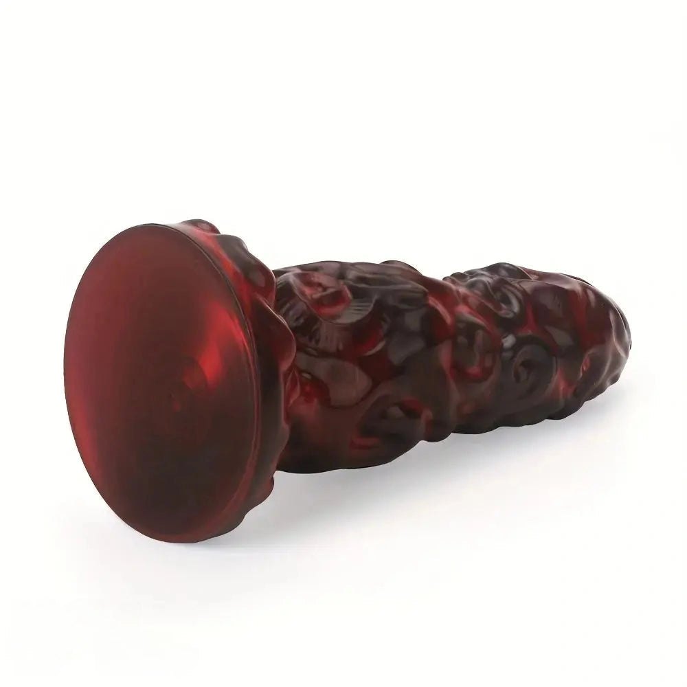 Dark Red Ornate Fantasy Dildo - Monster Fantasy Dildo