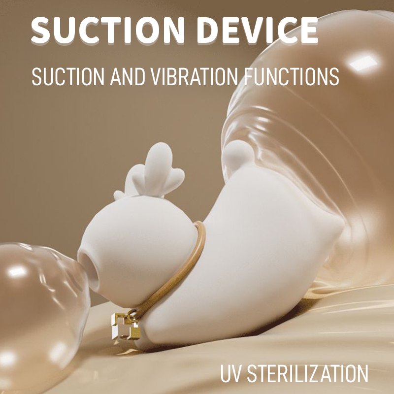 Deer Kiss Suction and Tapping Vibrator - Clit Sucker Toy