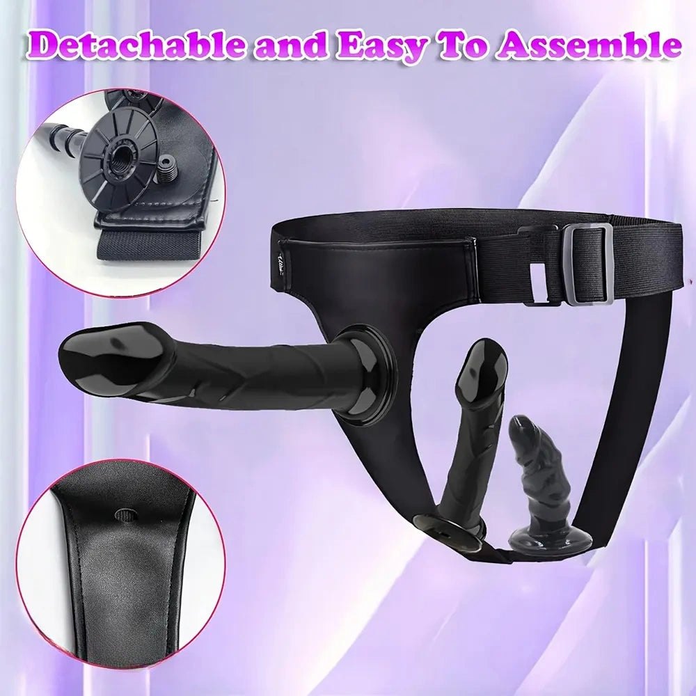 Detachable Strap-On Dildo Set - Strap-On Harness Dildo