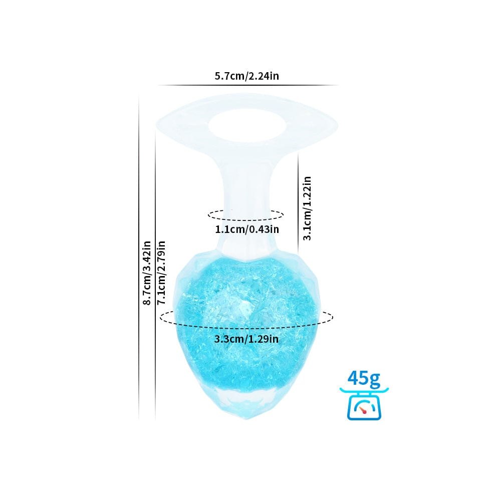 Diamond Cut Crystal Butt Plug - Colorful Glass-Look Anal Plug