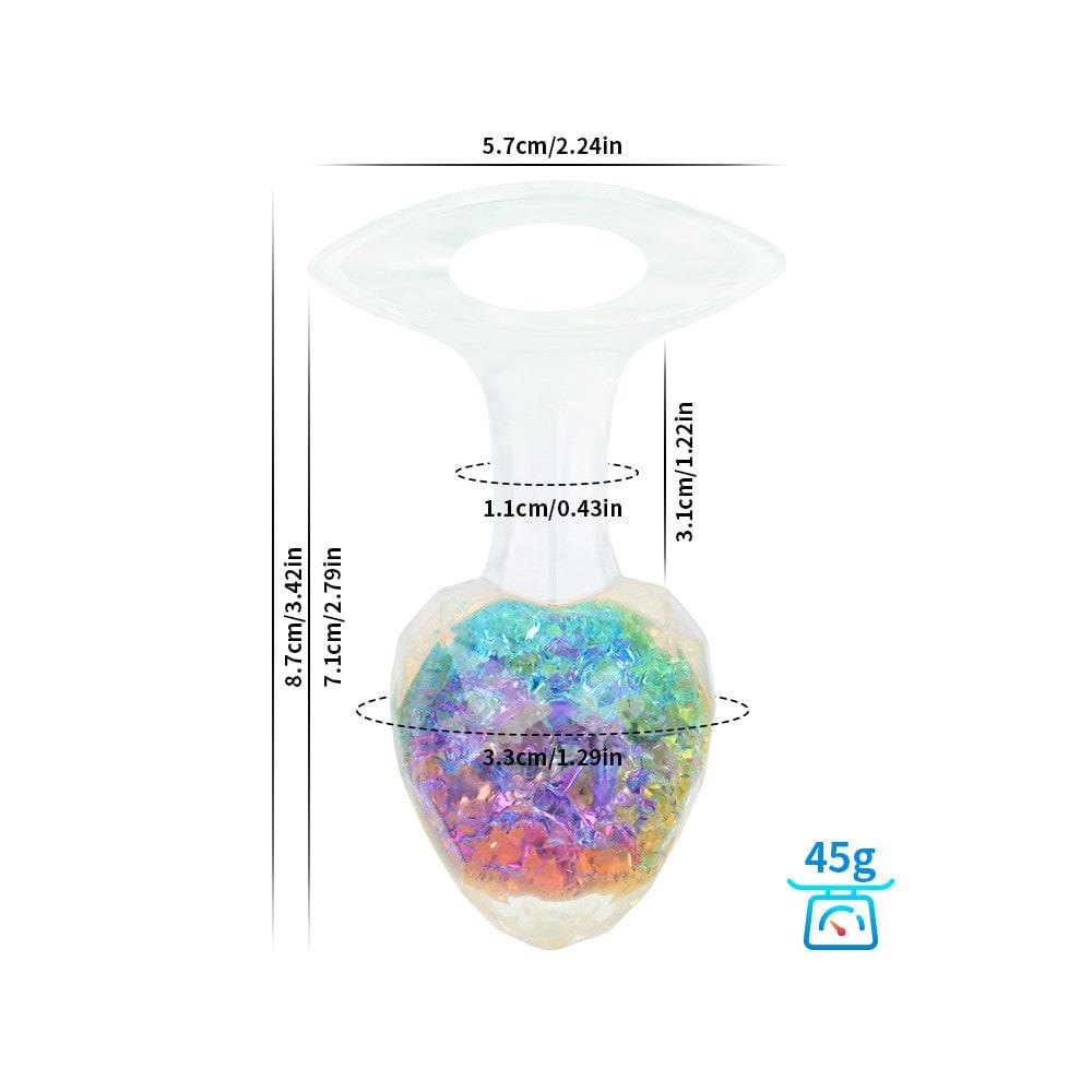 Diamond Cut Crystal Butt Plug - Colorful Glass-Look Anal Plug