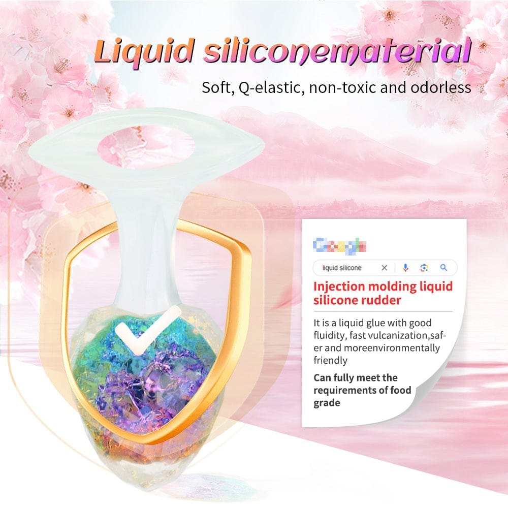 Diamond Cut Crystal Butt Plug - Colorful Glass-Look Anal Plug