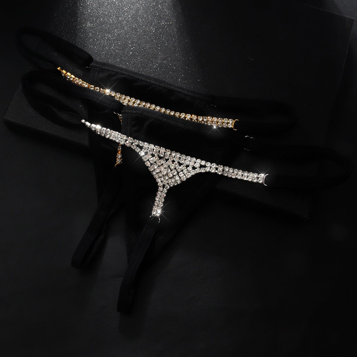 Diamond Inlaid Bikini Body Chain - Sexy Lingerie Accessory