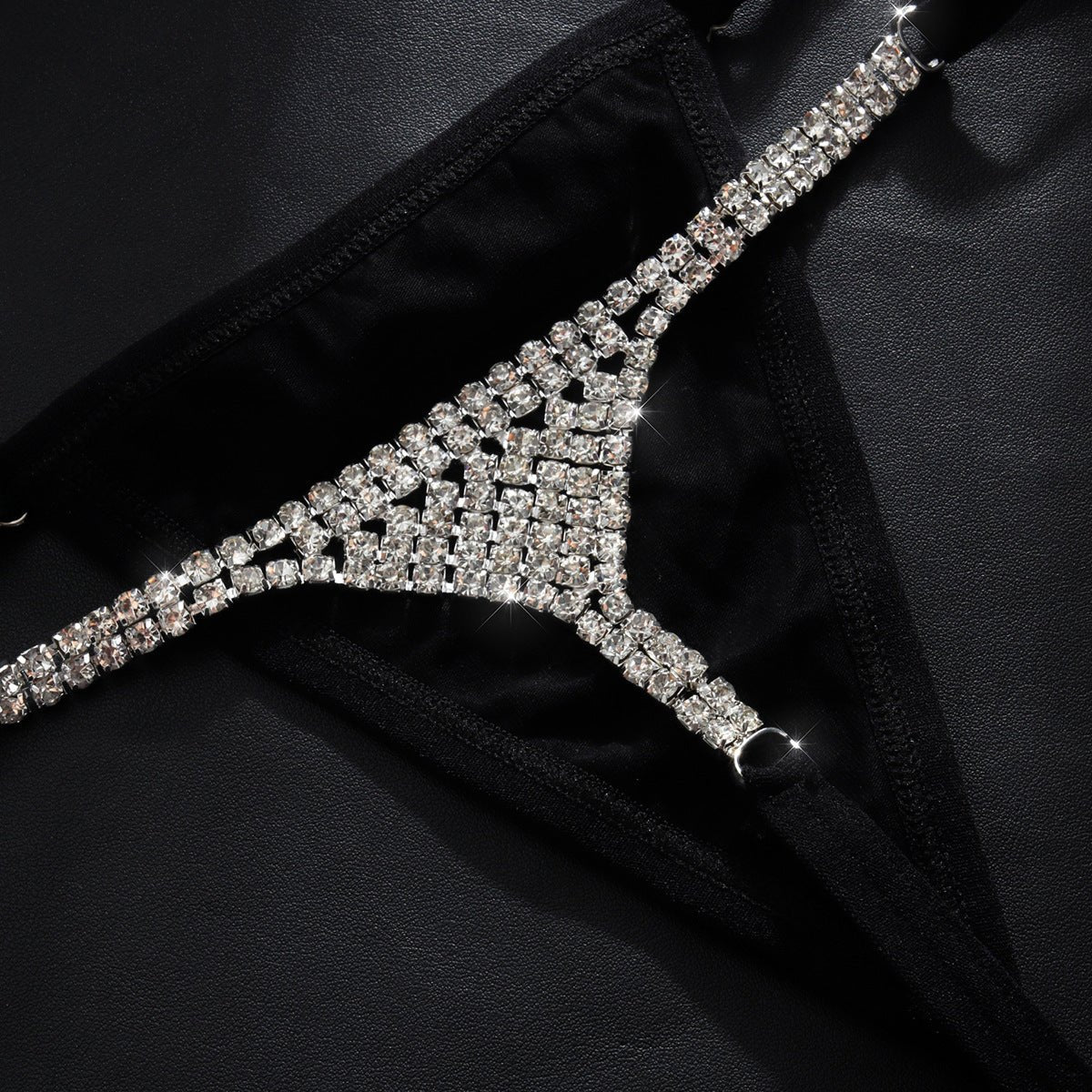 Diamond Inlaid Bikini Body Chain - Sexy Lingerie Accessory