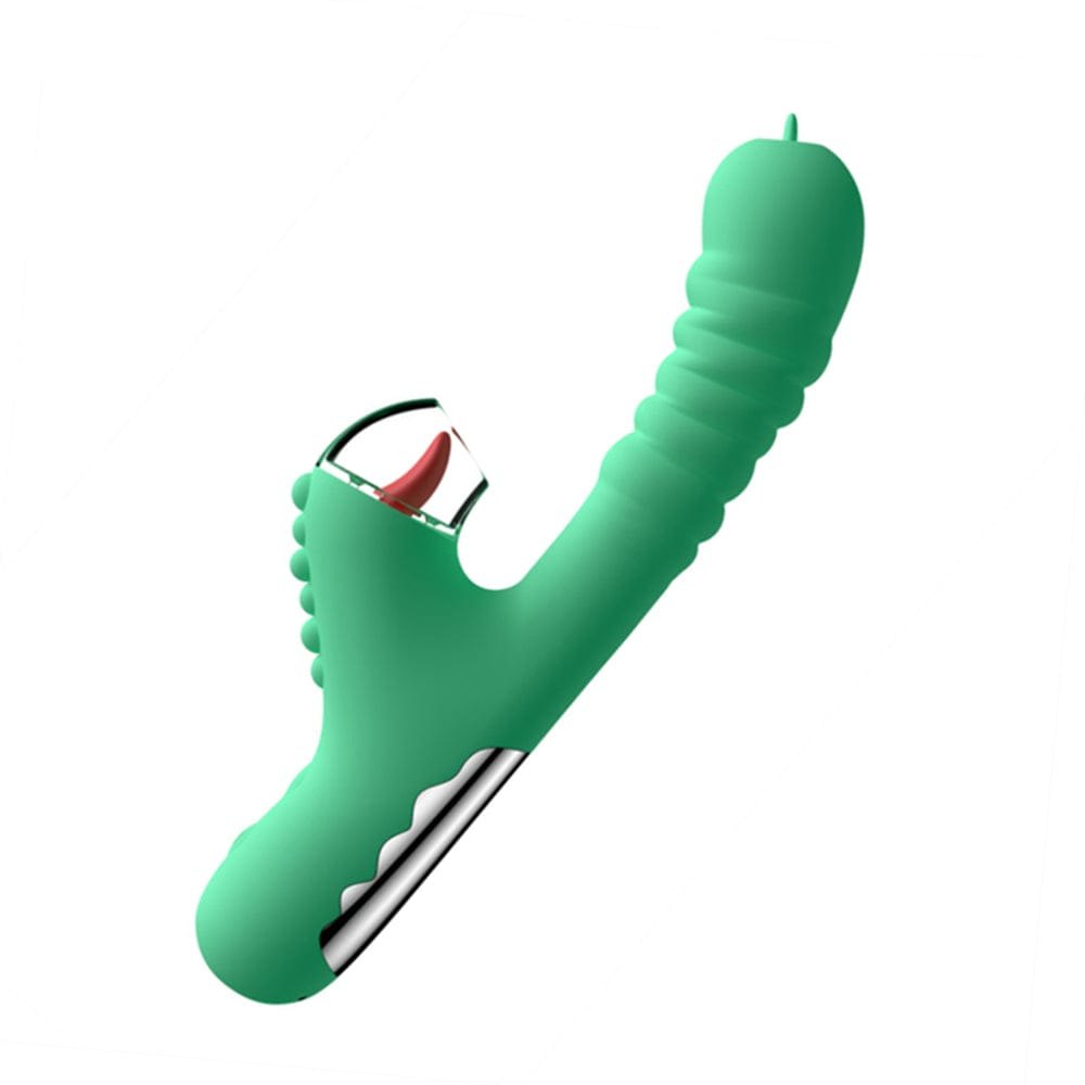 Dinosaur Dual Rabbit Vibrator - Clit Sucking Rabbit Vibrator
