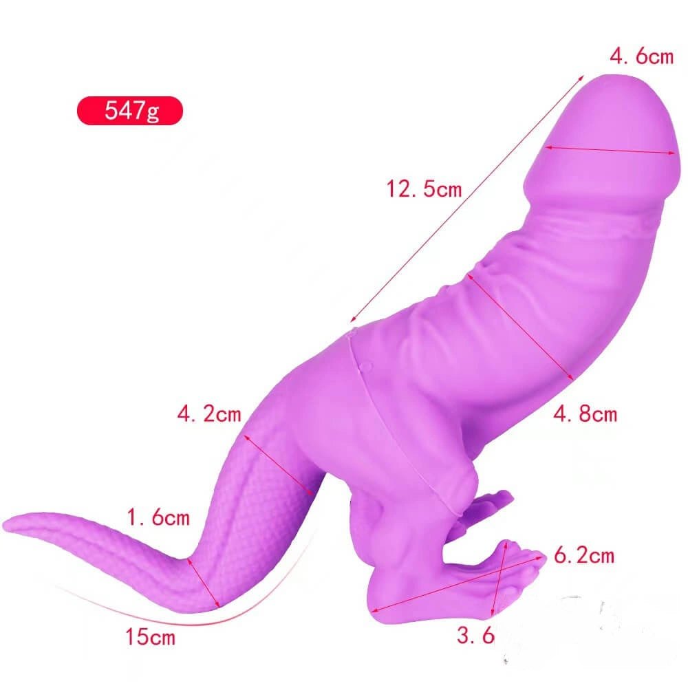 Dinosaur Fantasy Dildo 9.45 in - Big Silicone Fantasy Dildo