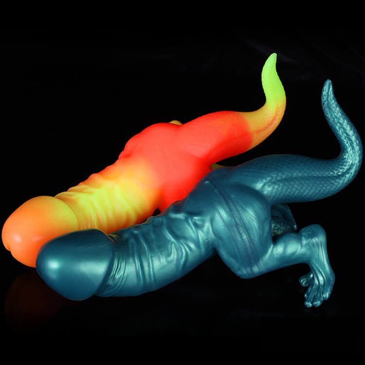 Dinosaur Fantasy Dildo 9.45 in - Big Silicone Fantasy Dildo