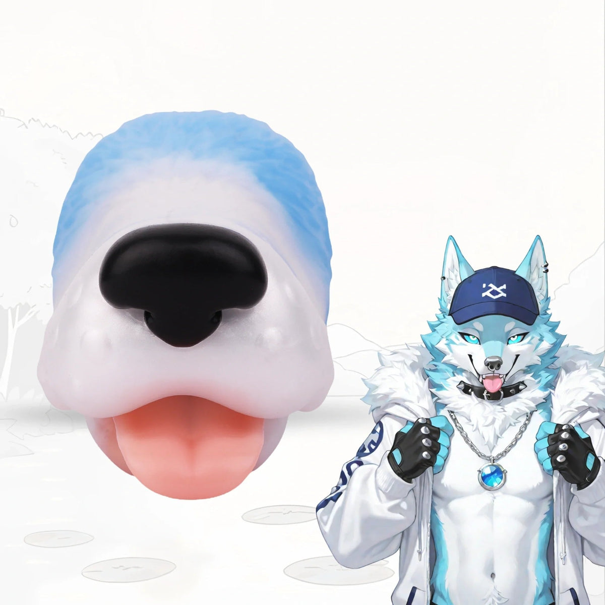 Dog Head Onahole Masturbator - Fantasy Stroker Onahole