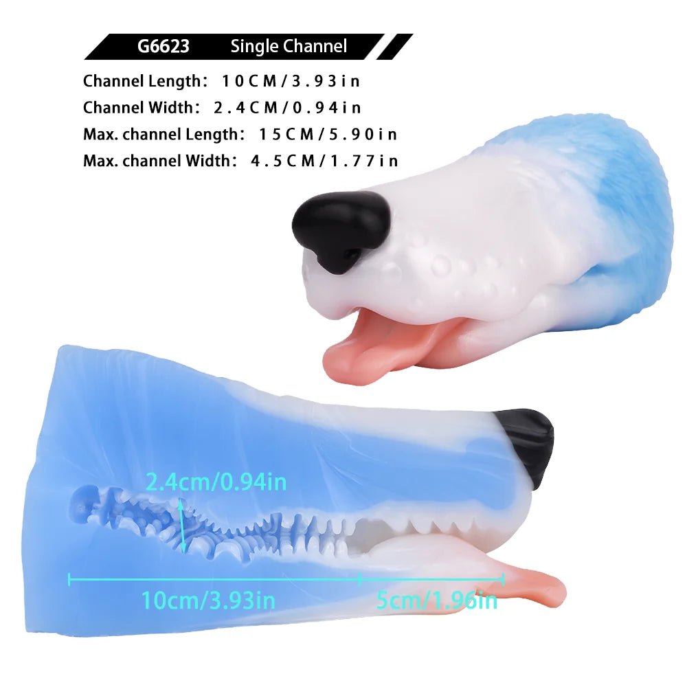 Dog Head Onahole Masturbator - Fantasy Stroker Onahole