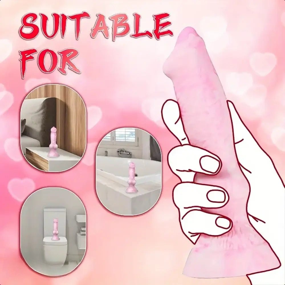 Dog Knot Animal Dildo 7.28in - Animal Knot Silicone Dildo
