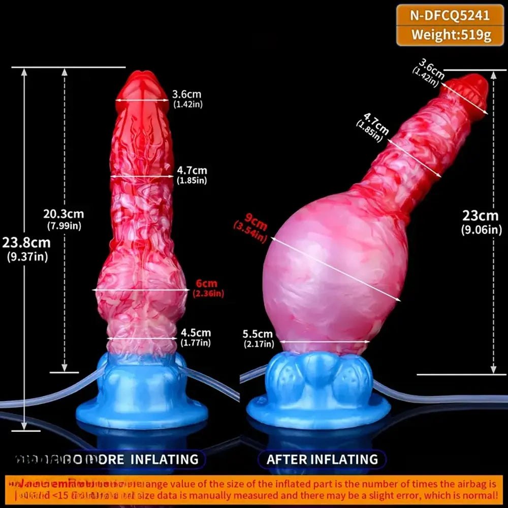 Dog Knot Inflatable Dildo - Animal Knot Dildo