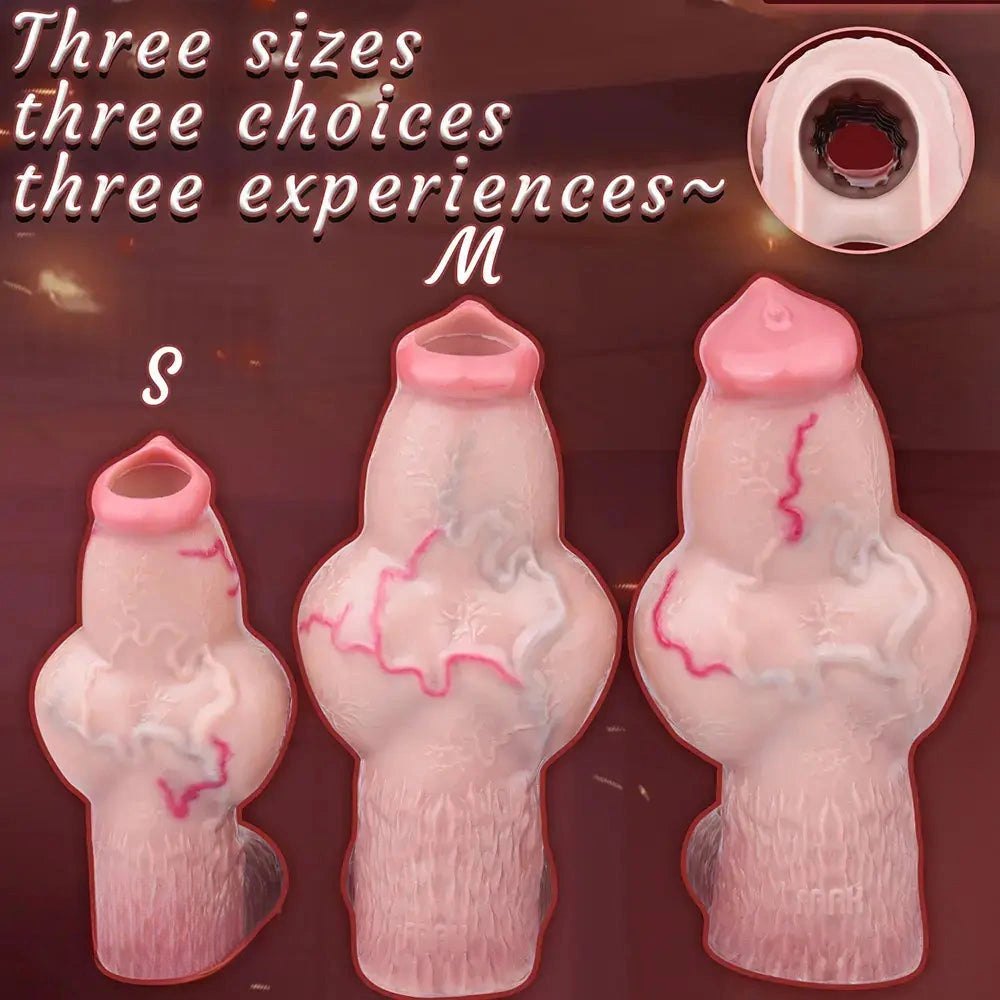 Dog Knot Penis Sleeve Dildo - Realistic Knot Dildo