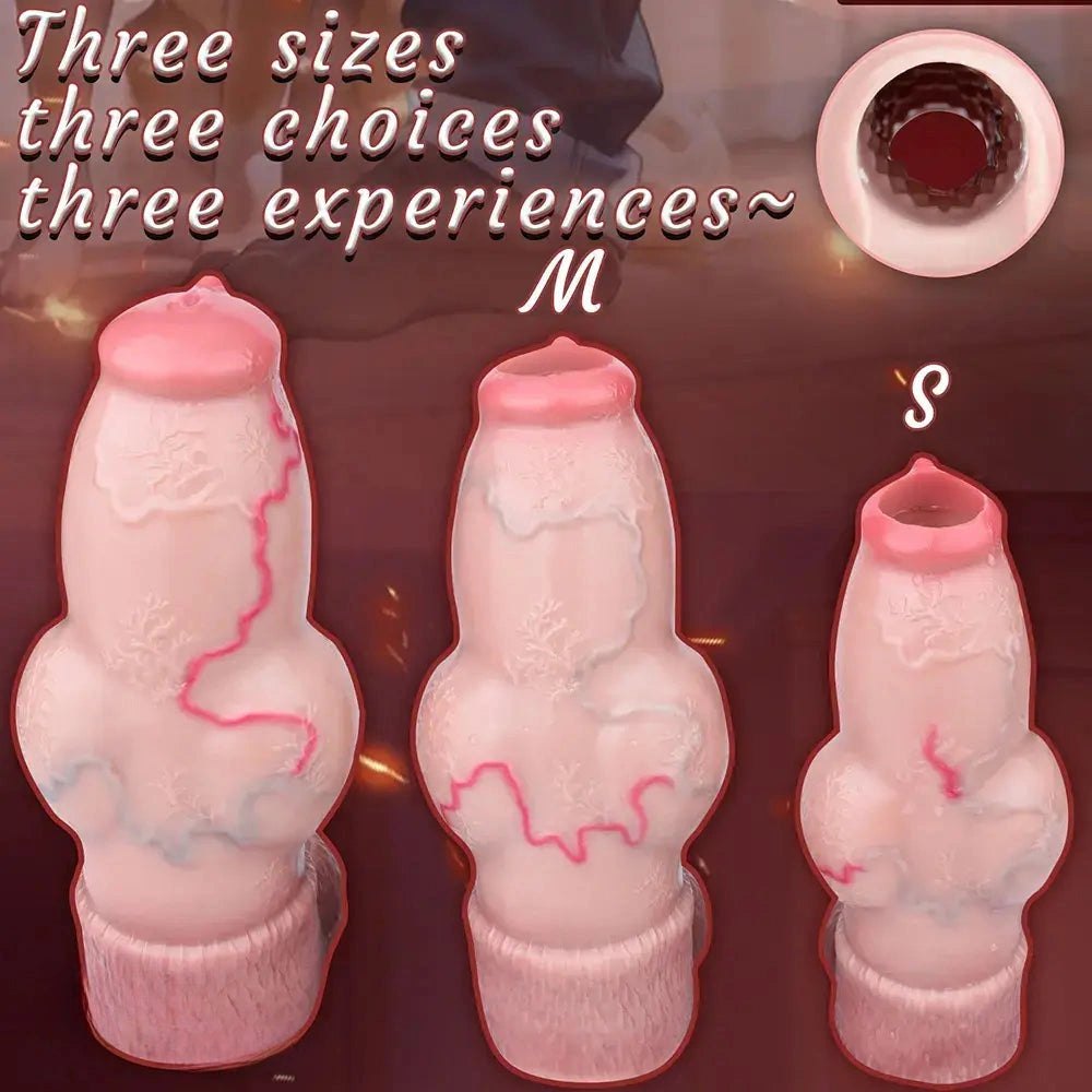 Dog Knot Silicone Dildo - Knotted Animal Play Dildo