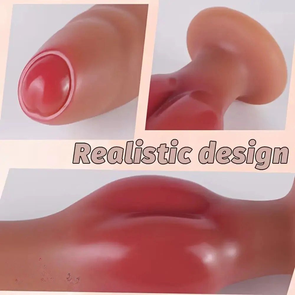 Dog Knot Uncut Silicone Dildo - Knotted Animal Dildo