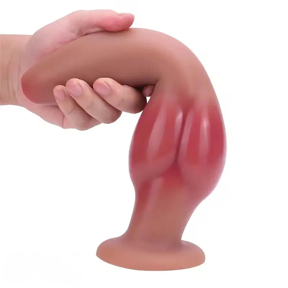 Dog Knot Uncut Silicone Dildo - Knotted Animal Dildo