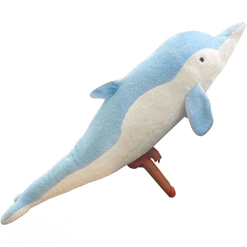 Dolphin Pillow Riding Sex Machine - Vibrating Silicone Dildo